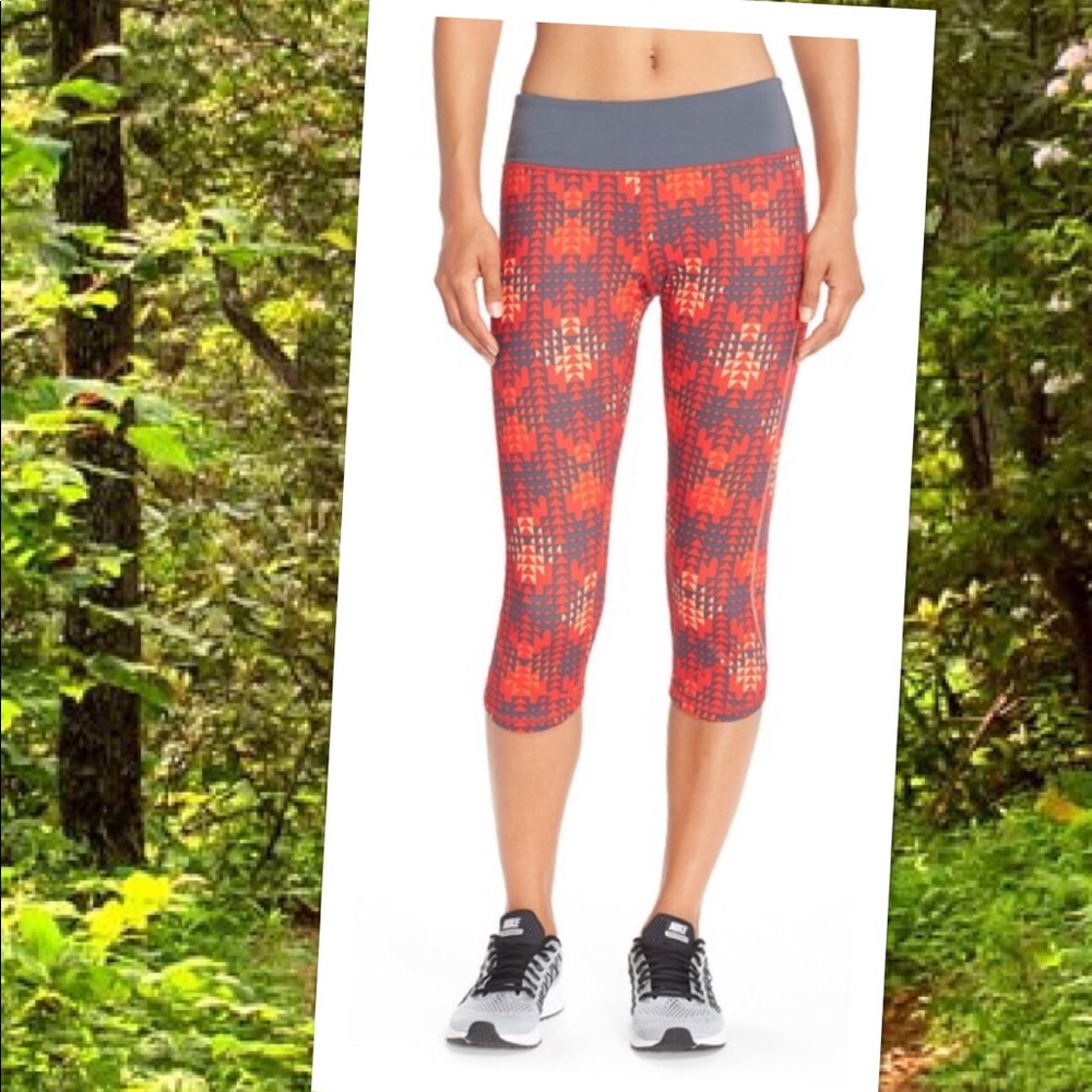 ZELLA  Run The Run Slim Tights Tribal Abstract
